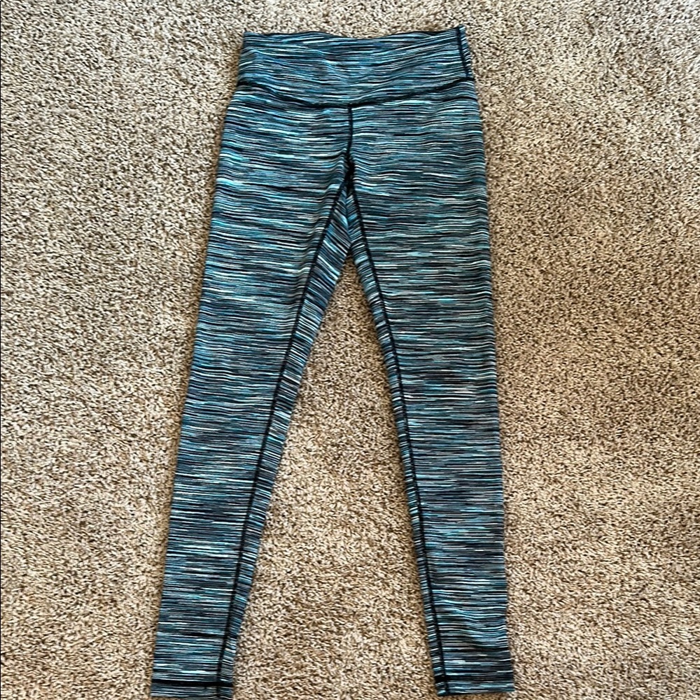 Zella Striped Blue and Black Leggings